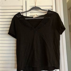 Sézane black tee - Size L